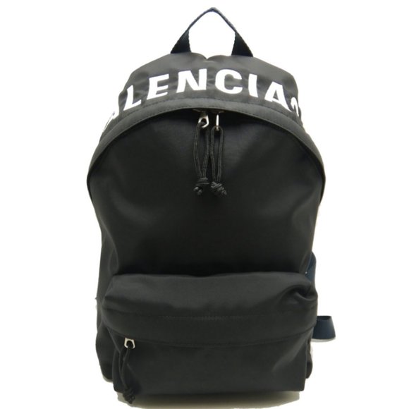 Balenciaga Wheel Backpack Nylon Black Navy - Picture 1 of 9